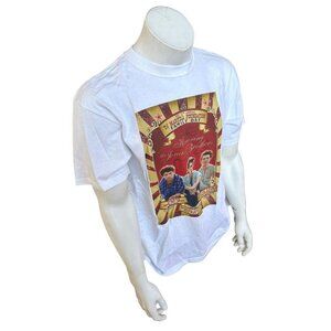 Anvil Men's The Jonas Brothers TJ Martell White Short Sleeve Shirt Size Large